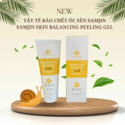 Gel tẩy tế bào chết ốc sên Samjin HQ 180ml (mặt & body)