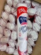 Bông tẩy trang Aura Plus tiêu chuẩn Mỹ 150 miếng