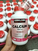 Viên uống Canxi Kirkland 600mg +D3 Mỹ 500v