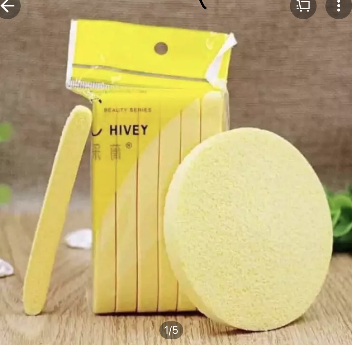 Bông nở rửa mặt Chivey bịch 12 miếng dạng nén