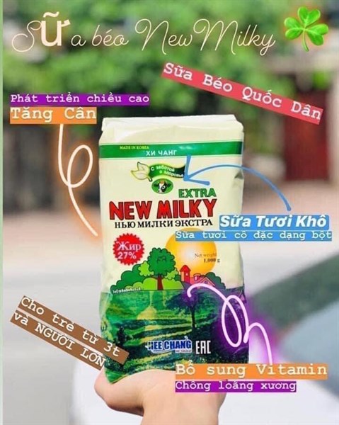 Sữa béo New Milky của Nga 1kg