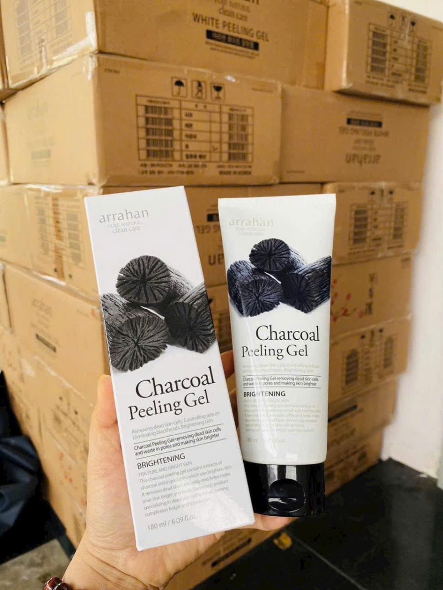 Tẩy tế bào chết Charcoal Arrahan hàn quốc 180ml